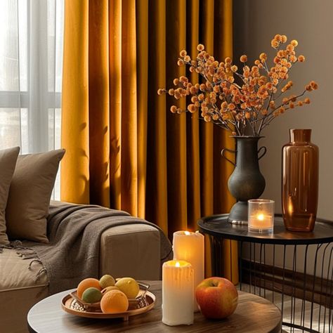 Gold Velvet Curtains for Living Room & Bedroom